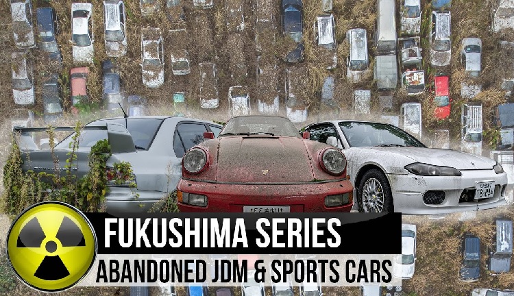 Брошенные автомобили в зоне отчуждения Фукусимы