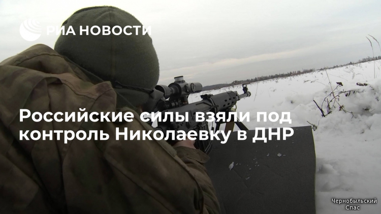 Российские силы взяли под контроль Николаевку в ДНР