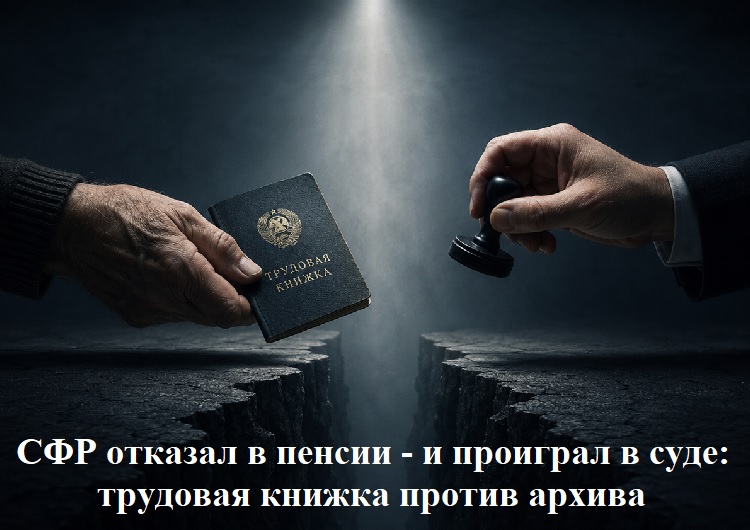 СФР отказал в пенсии - и проиграл в суде: трудовая книжка против архива СФР отказал в пенсии - и проиграл в суде: трудовая книжка против архива